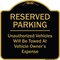Signmission Designer Series-Reserved Parking Unauthorized Vehicles Will Be Towed Vehicl, 18" x 18", BG-1818-9903 A-DES-BG-1818-9903 - alternate 1